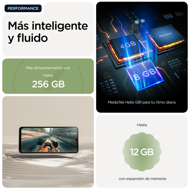 SMARTPHONE MOTOROLA MOTO G06 4GB/64GB TENDRIL GREEN - detalle