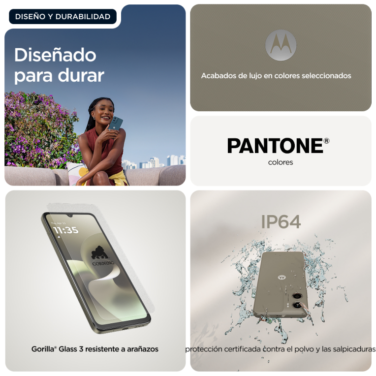 SMARTPHONE MOTOROLA MOTO G06 POWER 4GB/256GB LAUREL OAK - detalle