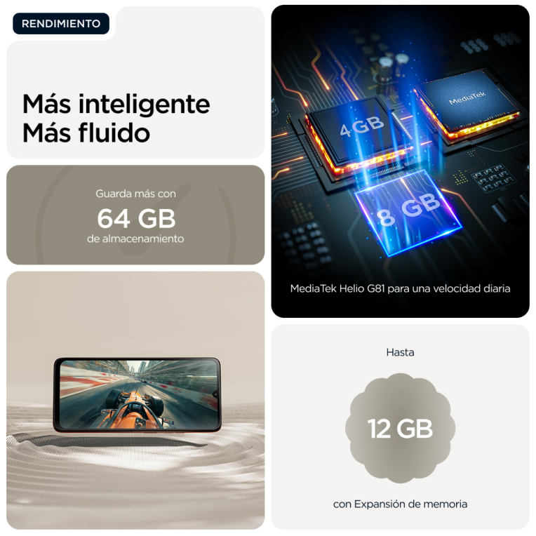 SMARTPHONE MOTOROLA MOTO G06 POWER 8GB/256GB LAUREL - detalle