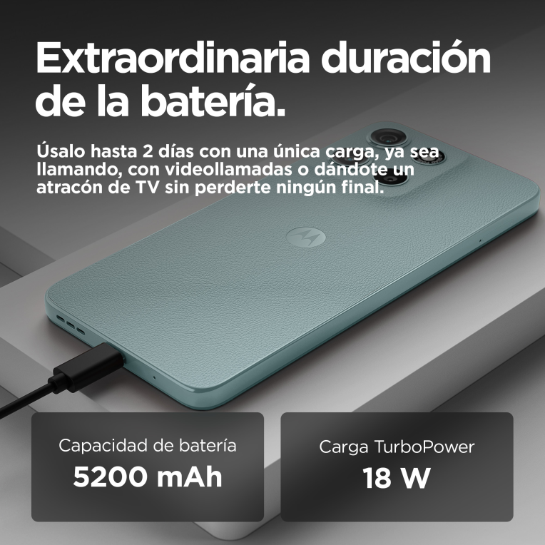 SMARTPHONE MOTOROLA MOTO G15 4G 8GB/512GB GLACIER BLUE - detalle