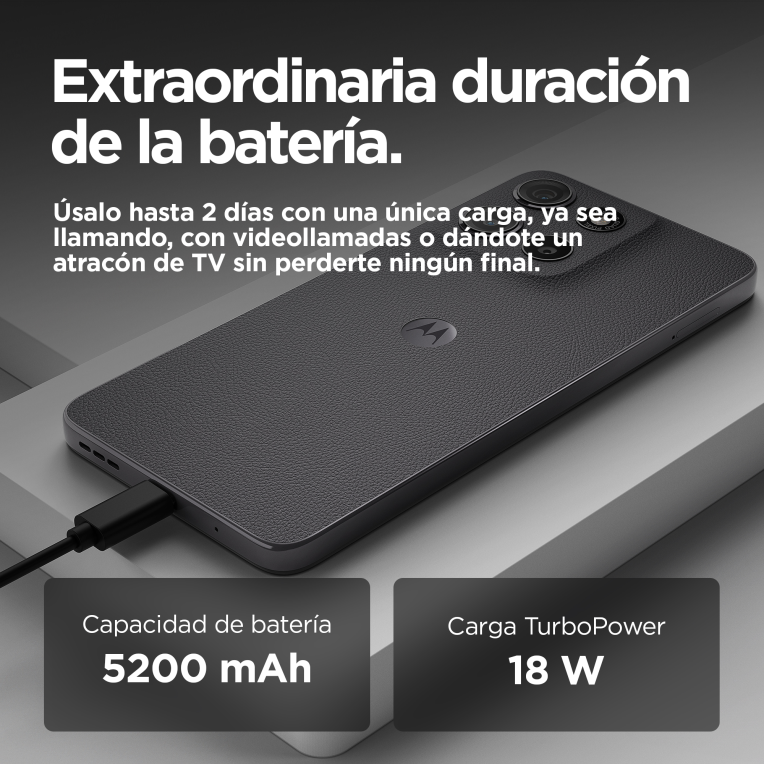 SMARTPHONE MOTOROLA MOTO G15 4G 8GB/512GB GRAVITY GREY - detalle