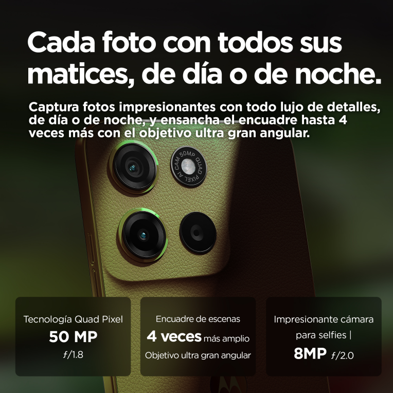 SMARTPHONE MOTOROLA MOTO G15 4G 8GB/512GB IGUANA GREEN - detalle
