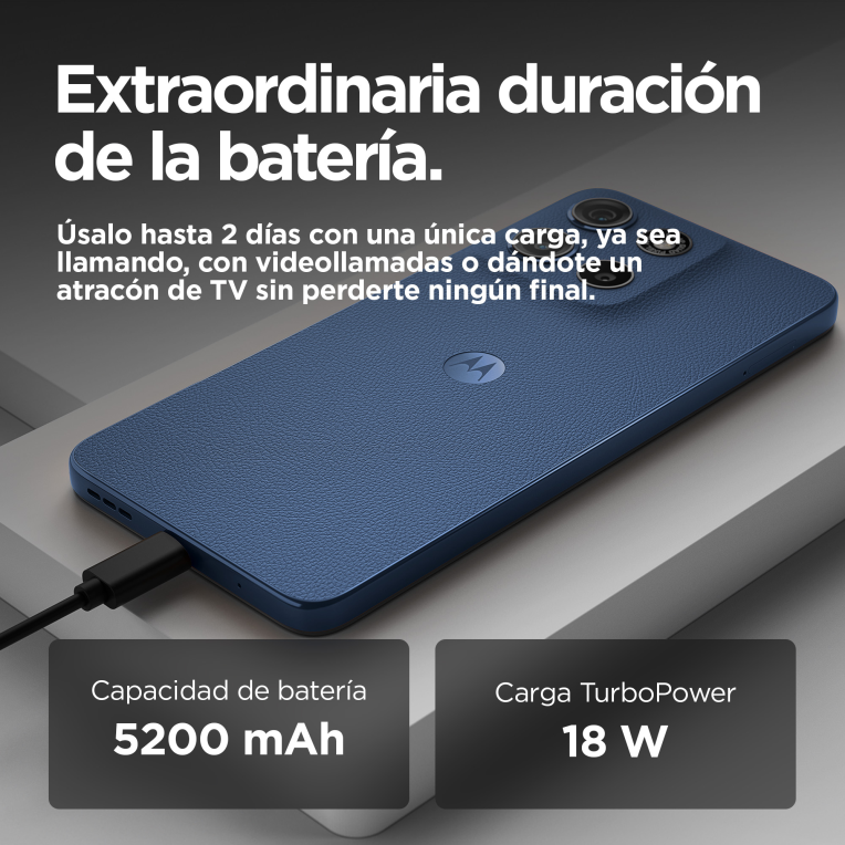 SMARTPHONE MOTOROLA MOTO G15 4G 8GB/512GB SEA BLUE - detalle