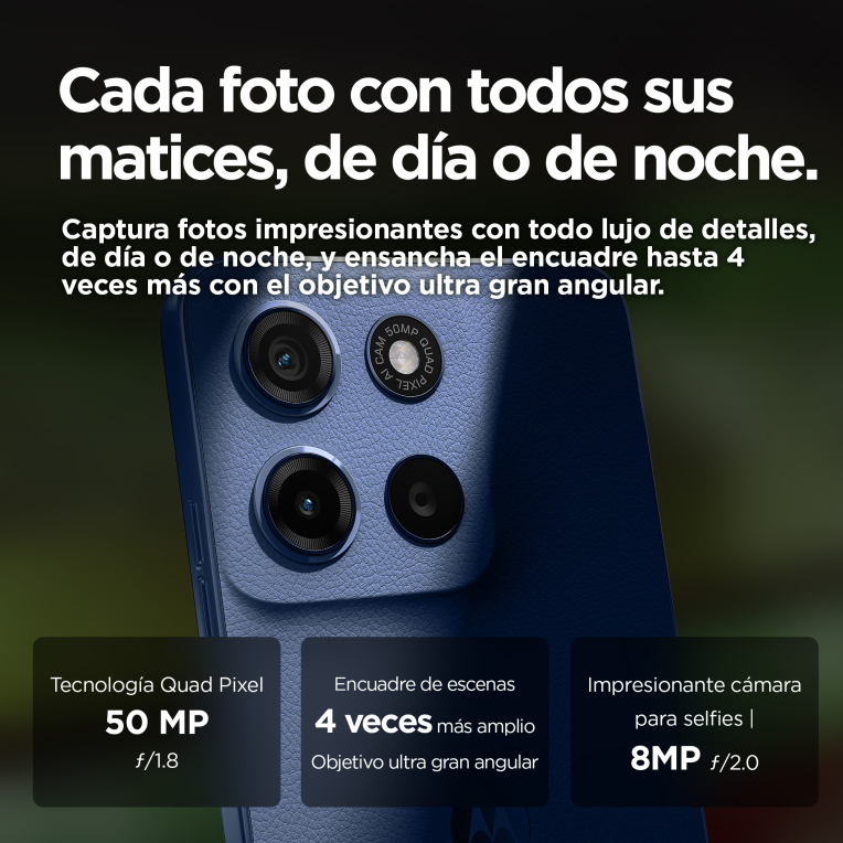 SMARTPHONE MOTOROLA MOTO G15 4G 8GB/512GB SEA BLUE - detalle