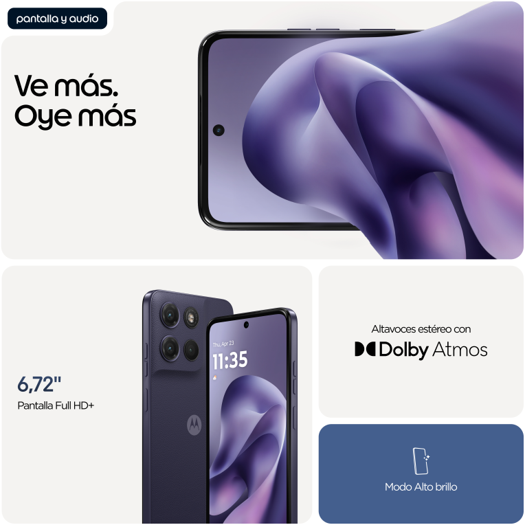 SMARTPHONE MOTOROLA MOTO G17 POWER 4GB/256GB EVENING BLUE - detalle