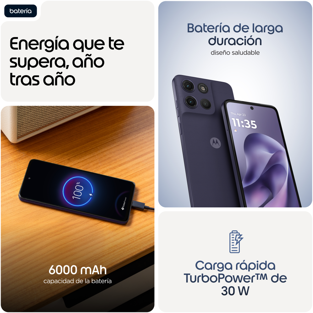 SMARTPHONE MOTOROLA MOTO G17 POWER 4GB/256GB EVENING BLUE - detalle