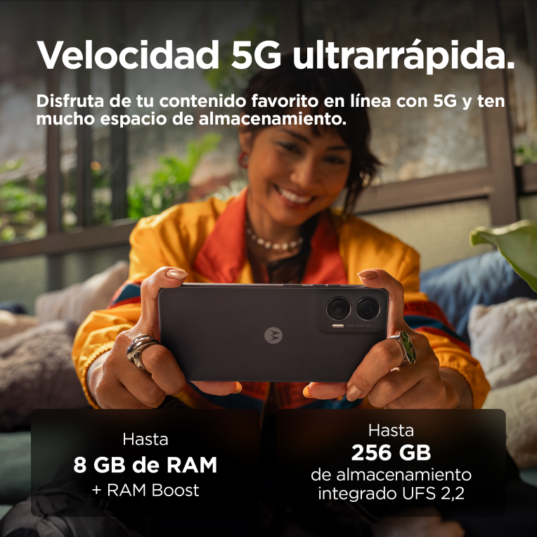 SMARTPHONE MOTOROLA MOTO G35 5G 8GB/256GB GREYSTONE - detalle