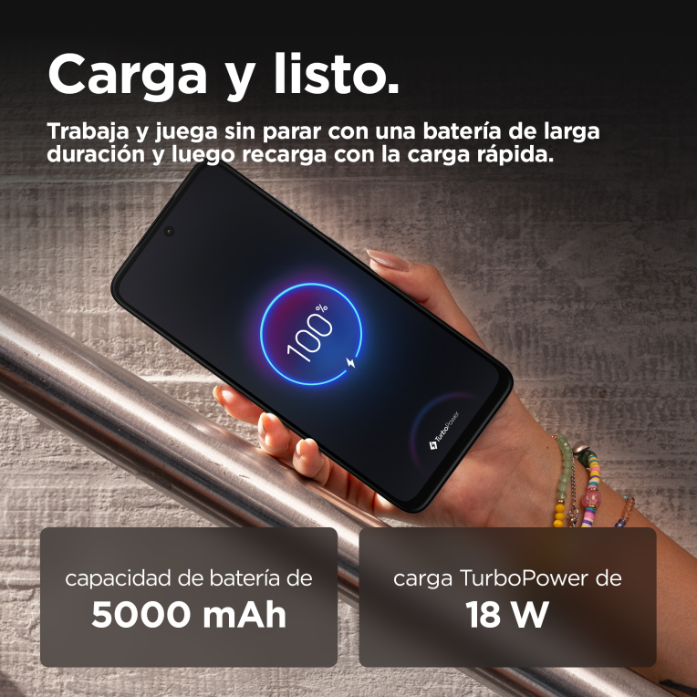 SMARTPHONE MOTOROLA MOTO G35 5G 8GB/256GB GREYSTONE - detalle