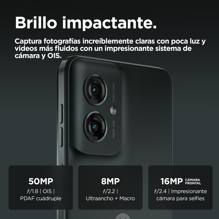 SMARTPHONE MOTOROLA MOTO G55 5G 8GB/256GB FOREST GREY - detalle