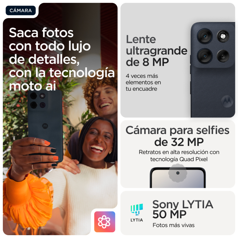 SMARTPHONE MOTOROLA MOTO G56 5G 8GB/256GB BLACK OYSTER - detalle