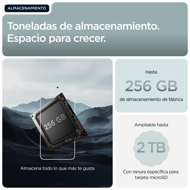 SMARTPHONE MOTOROLA MOTO G56 5G 8GB/256GB GRAY MIST - detalle