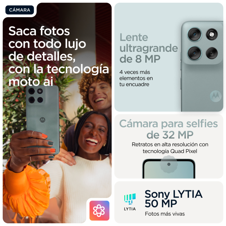 SMARTPHONE MOTOROLA MOTO G56 5G 8GB/512GB GRAY MIST - detalle