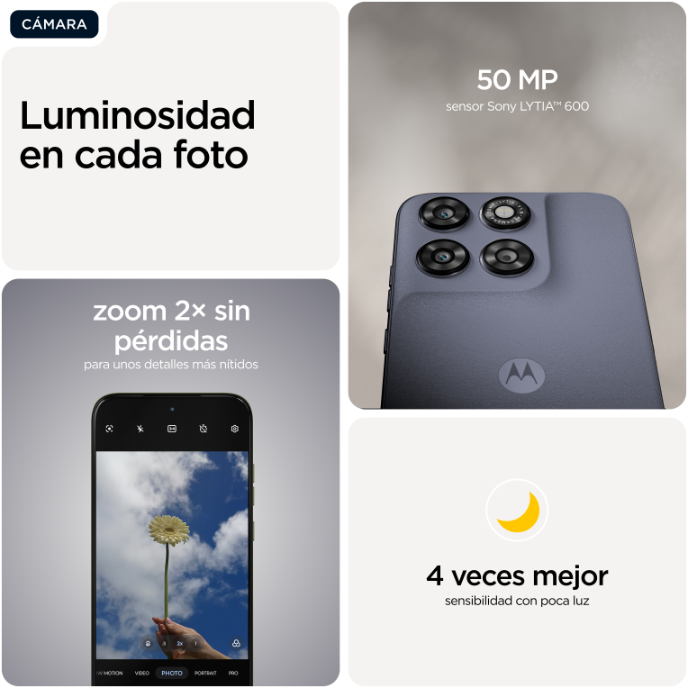 SMARTPHONE MOTOROLA MOTO G67 4GB/256GB ARTIC SEAL - detalle