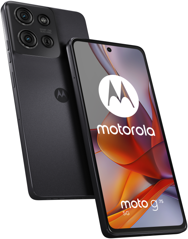Motorola moto G75 5G 17.2 cm (6.78") Ranura híbrida Dual SIM Android 14 USB Tipo C 8 GB 256 GB 5000 mAh Gris