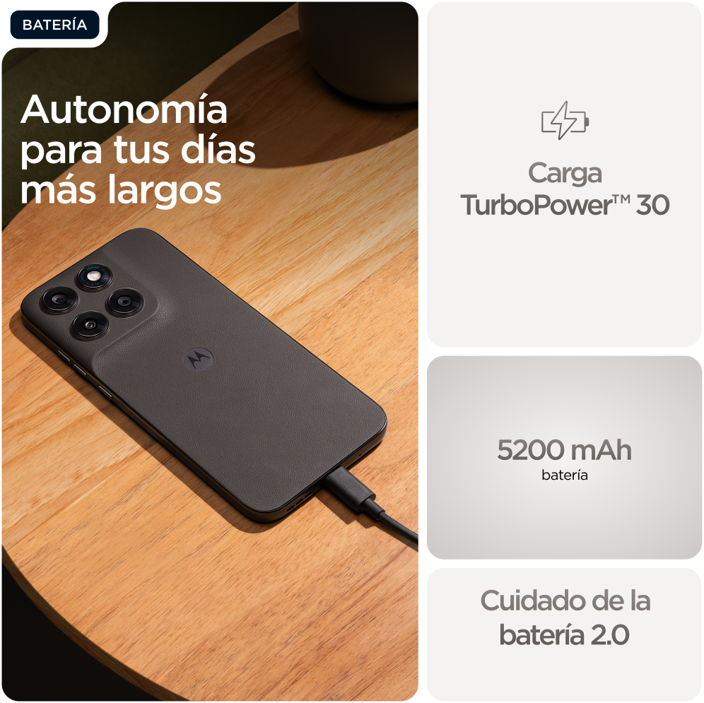 SMARTPHONE MOTOROLA MOTO G77 8GB/256GB BLACK OLIVE - detalle