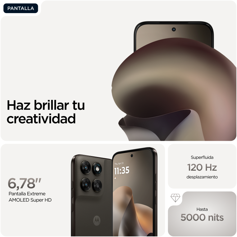 SMARTPHONE MOTOROLA MOTO G77 8GB/256GB BLACK OLIVE - detalle
