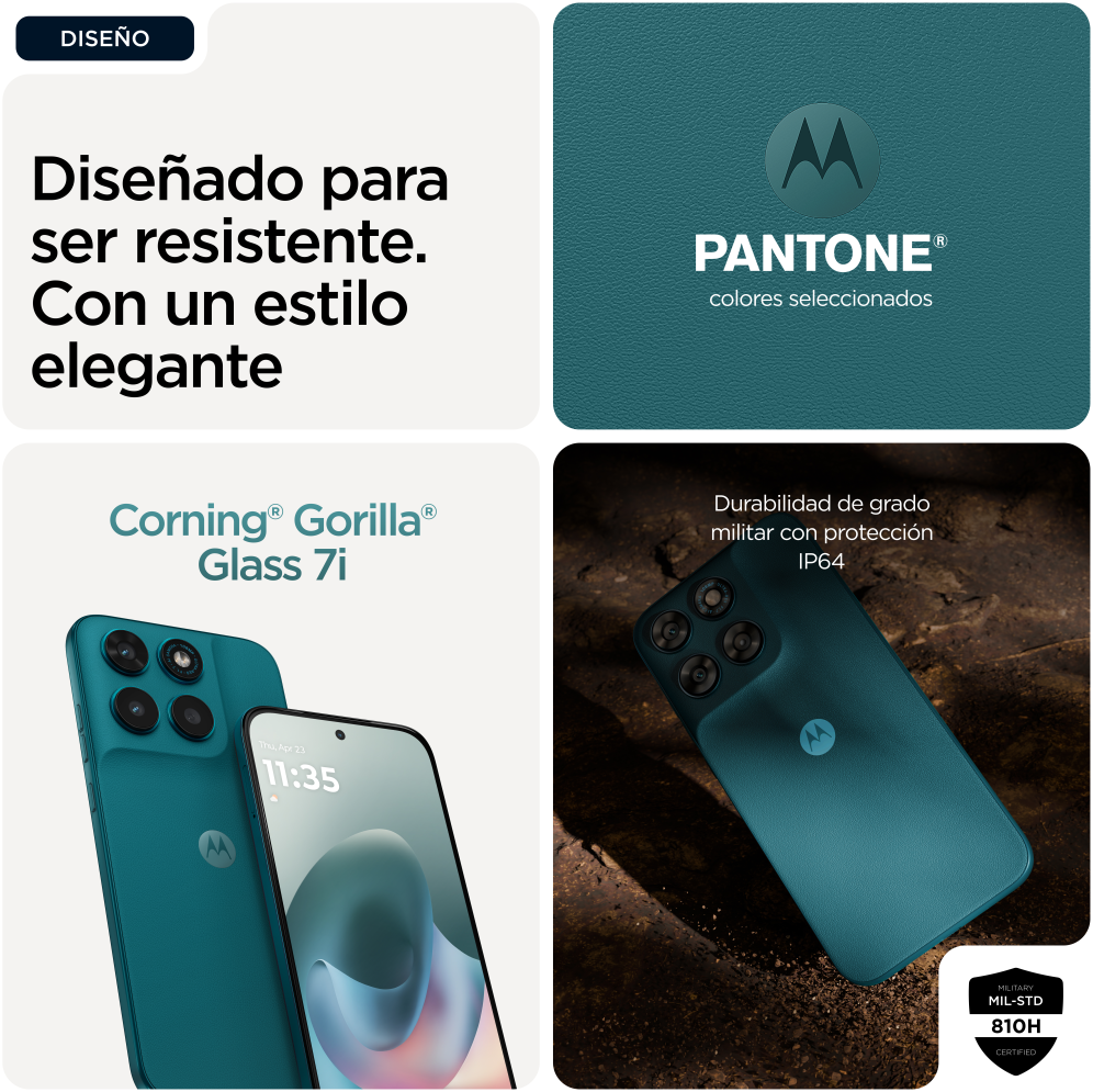 SMARTPHONE MOTOROLA MOTO G77 8GB/256GB SHADED SPRUCE - detalle