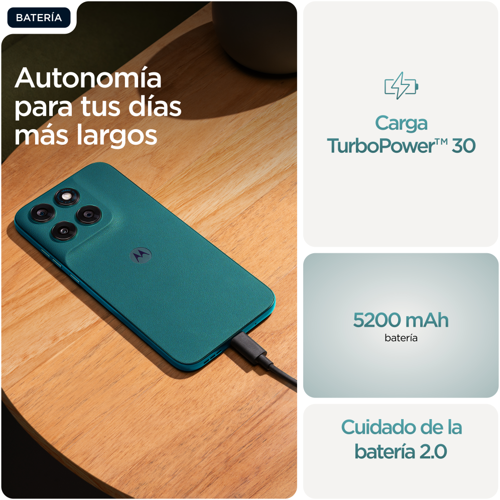 SMARTPHONE MOTOROLA MOTO G77 8GB/512GB SHADED SPRUCE - detalle