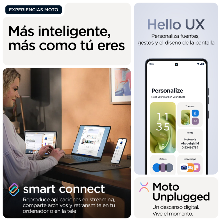 SMARTPHONE MOTOROLA MOTO G86 8GB 256GB 5G AZUL OSCURO - detalle