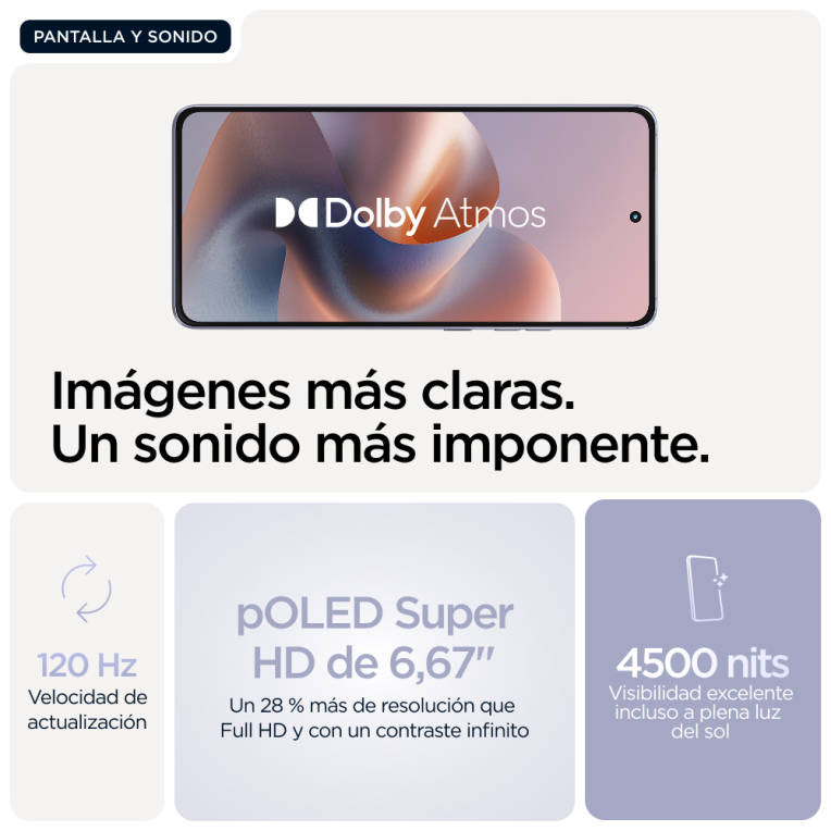 SMARTPHONE MOTOROLA MOTO G86 8GB 256GB 5G LILA - detalle