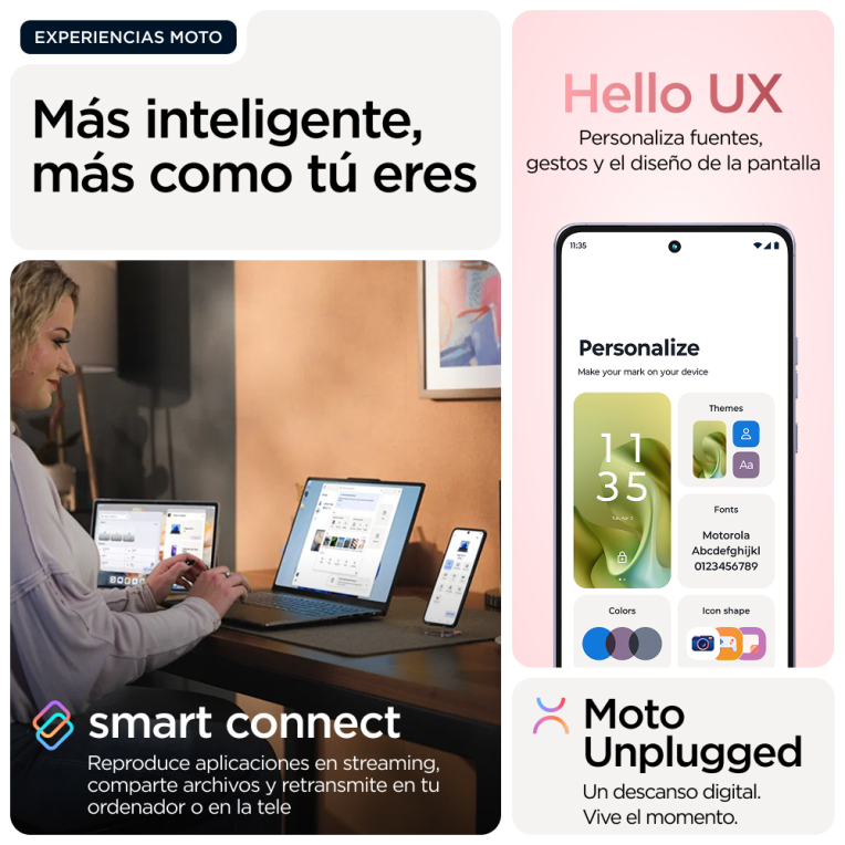 SMARTPHONE MOTOROLA MOTO G86 8GB 256GB 5G ROSA CRISANTEMO - detalle