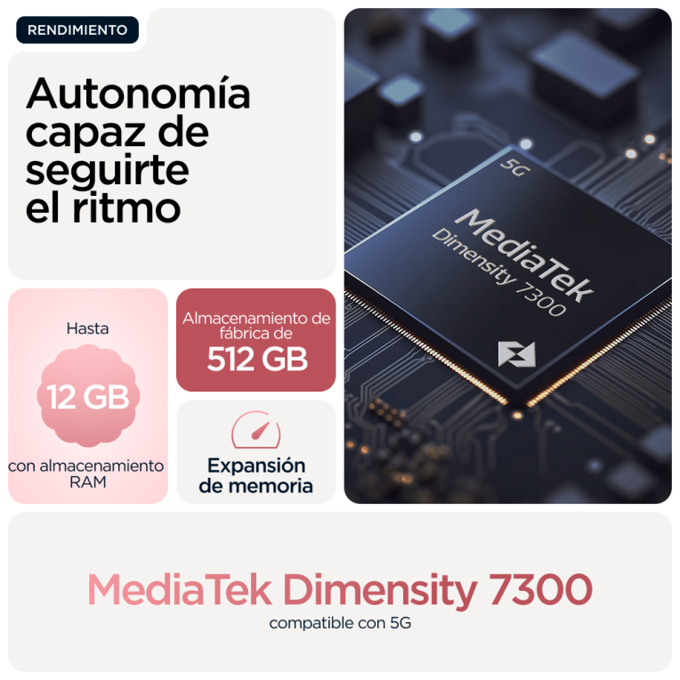 SMARTPHONE MOTOROLA MOTO G86 8GB 256GB 5G ROSA CRISANTEMO - detalle