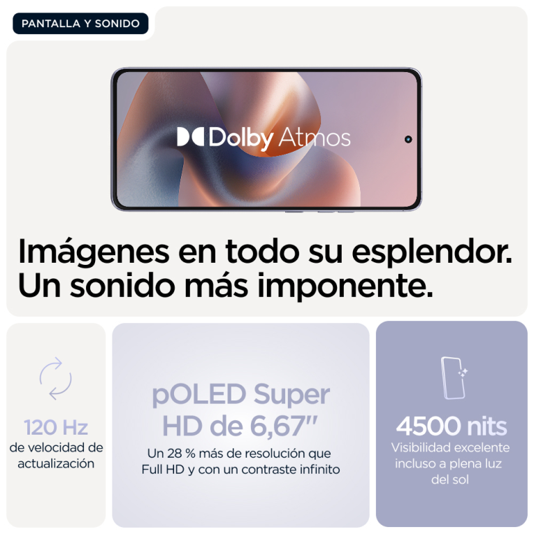 SMARTPHONE MOTOROLA MOTO G86 POWER 8GB/512GB 5G COSMIC SKY - detalle