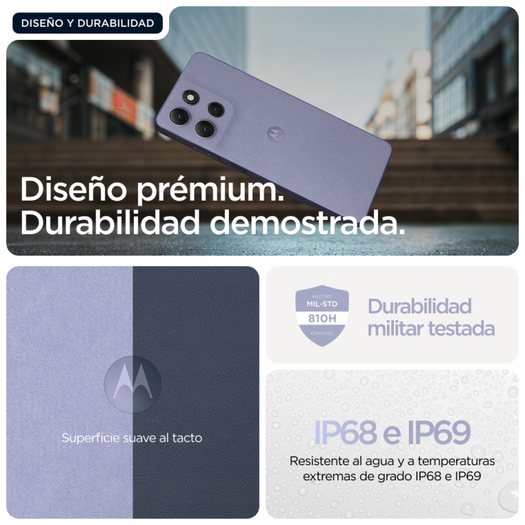 SMARTPHONE MOTOROLA MOTO G86 POWER 8GB/512GB 5G COSMIC SKY - detalle
