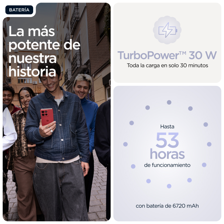 SMARTPHONE MOTOROLA MOTO G86 POWER 8GB/512GB 5G COSMIC SKY - detalle