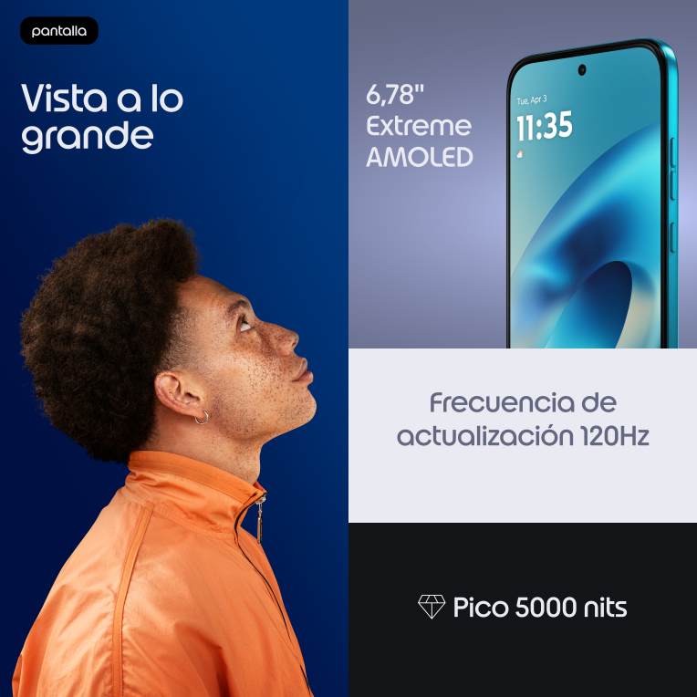 SMARTPHONE MOTOROLA MOTO G87 5G 8GB/256GB BLUE ATOLL - detalle
