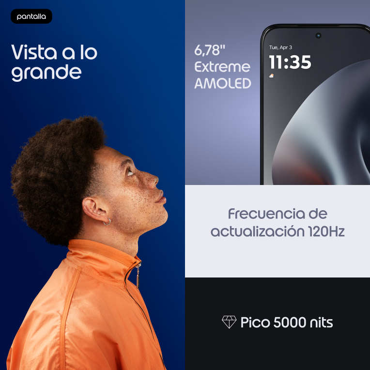 SMARTPHONE MOTOROLA MOTO G87 5G 8GB/256GB OVERTURE - detalle