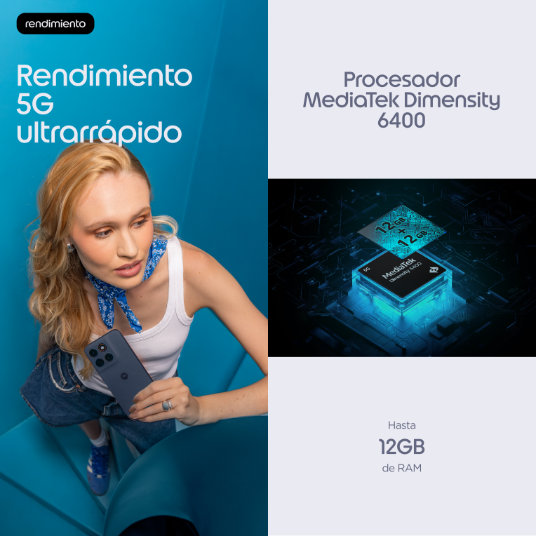 SMARTPHONE MOTOROLA MOTO G87 5G 8GB/256GB OVERTURE - detalle