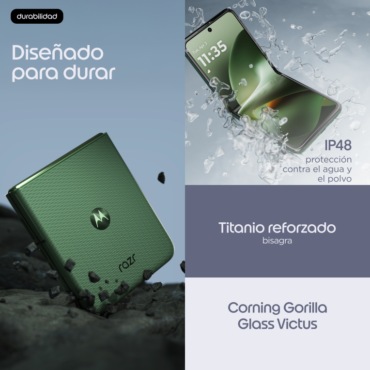 SMARTPHONE MOTOROLA MOTO RAZR 70 PLUS 5G 12GB 512GB MOUNTAIN VIEW - detalle