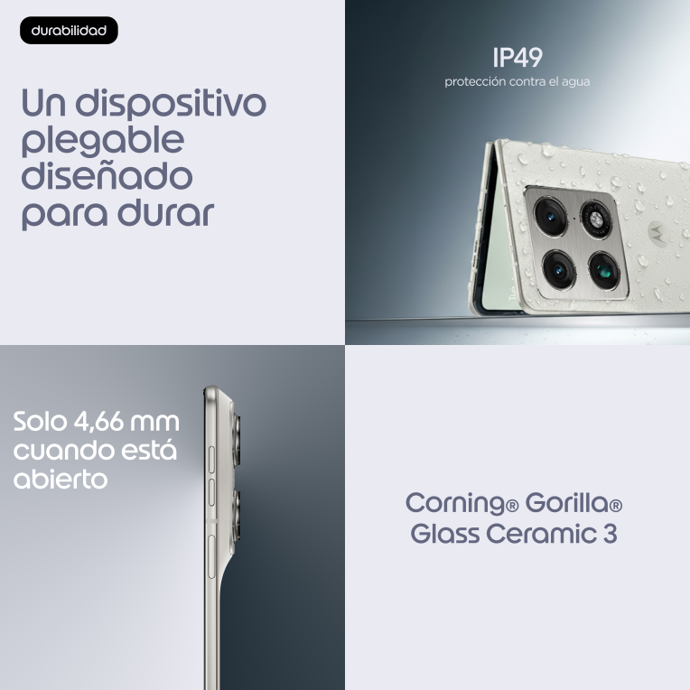 SMARTPHONE MOTOROLA MOTO RAZR FOLD 5G 16GB 512GB LILY WHITE - detalle