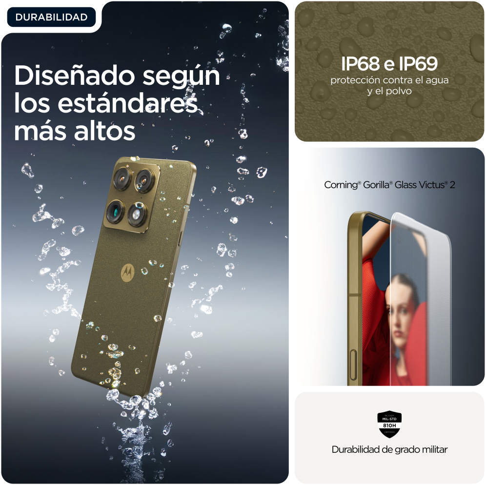 SMARTPHONE MOTOROLA MOTO SIGNATURE 5G 16GB 512GB MARTINI OLIVE - detalle