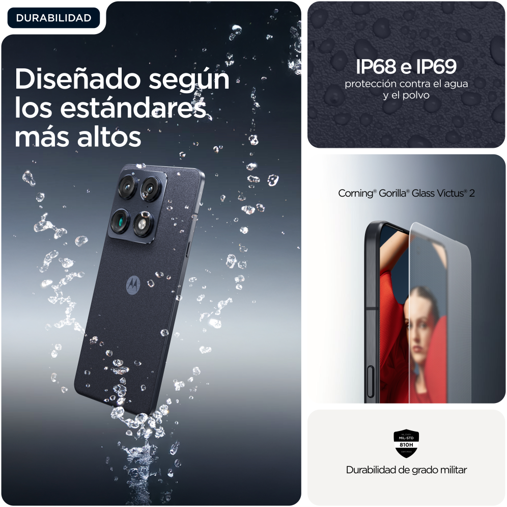 SMARTPHONE MOTOROLA SIGNATURE 16GB/512GB DARK GREY - detalle