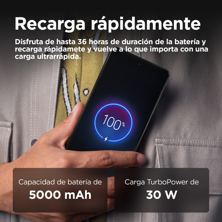 SMARTPHONE MOTOROLA THINKPHONE 25 8GB/256GB 5G CARBON BLACK MID - detalle