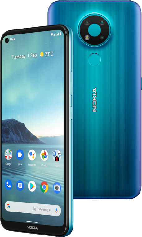 SMARTPHONE NOKIA 3.4 4GB 64GB 6,39 HD+13MPX+5MPX+2MPX 8MPX AZUL - detalle