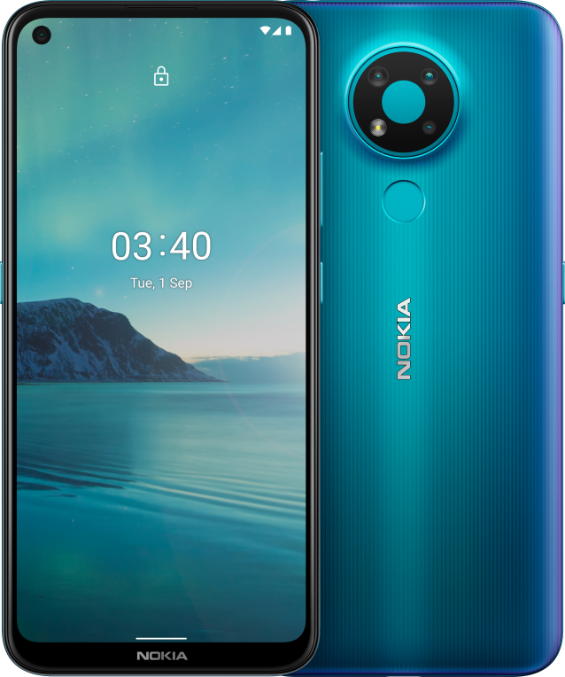 Nokia 3/4 16.2 cm (6.39") Android 10 4G USB Tipo C 4 GB 64 GB 4000 mAh Azul