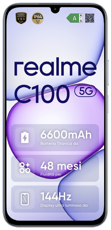 SMARTPHONE REALME C100 5G 4GB 256GB BLOOMING PURPLE