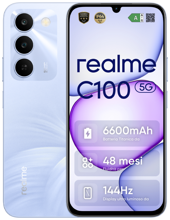 SMARTPHONE REALME C100 5G 4GB 256GB BLOOMING PURPLE - detalle