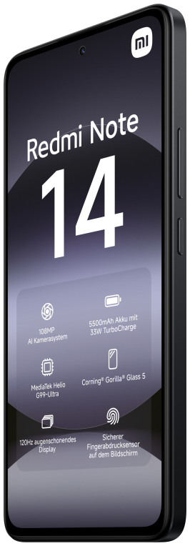 SMARTPHONE REDMI NOTE 14 4G 6GB/128GB NEGRO - detalle
