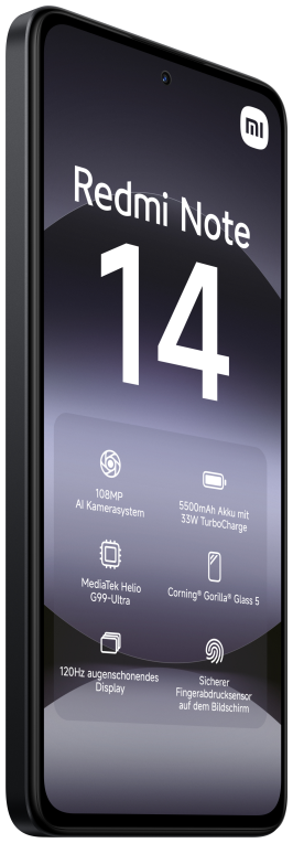 SMARTPHONE REDMI NOTE 14 4G 6GB/128GB NEGRO - detalle