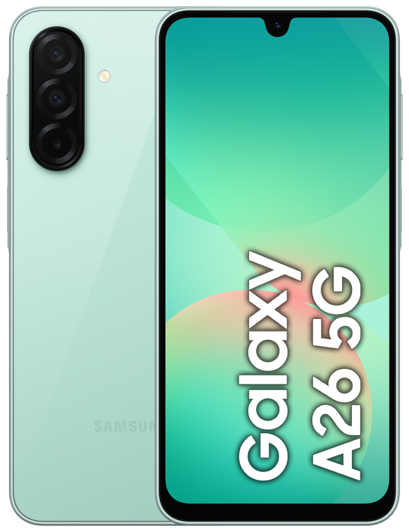 SMARTPHONE SAMSUNG GALAXY A26 6GB 128GB 5G MINT - detalle