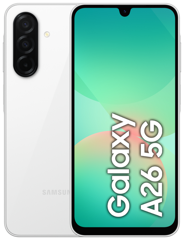 SMARTPHONE SAMSUNG GALAXY A26 6GB 128GB 5G WHITE - detalle