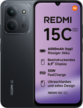 Xiaomi Redmi 15C 17.5 cm (6.9") 5G USB Tipo C 4 GB 128 GB 6000 mAh Negro