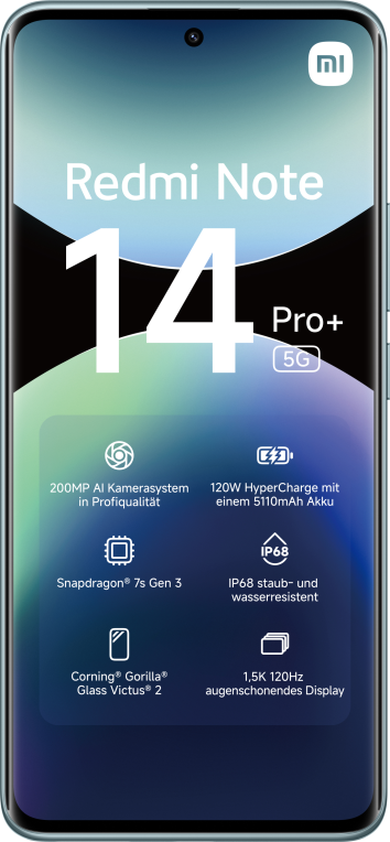 SMARTPHONE XIAOMI REDMI NOTE 14 PRO+ 5G 6,67 8GB/256GB FROST BLUE - detalle