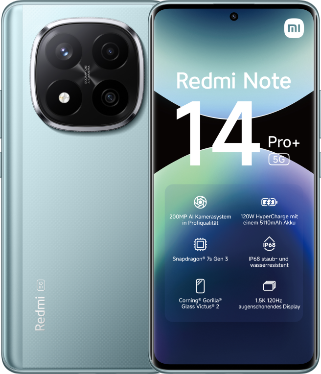 Xiaomi Redmi Note 14 Pro+ 5G 16.9 cm (6.67") SIM doble USB Tipo C 8 GB 256 GB 5110 mAh Azul
