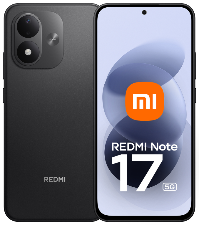 Xiaomi Redmi Note 17 5G 17.8 cm (6.99") SIM doble USB Tipo C 6 GB 256 GB 7700 mAh Negro