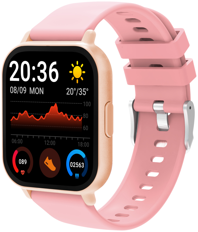SMARTWATCH DENVER BLUETOOTH CON FRECUENCIA CARDIACA Y PRESION ARTERIAL - detalle
